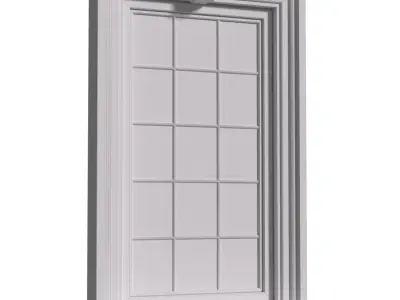 Classical facade frame Window 3D model