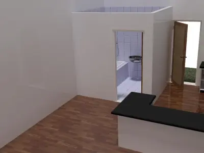 Flat Building 3D model