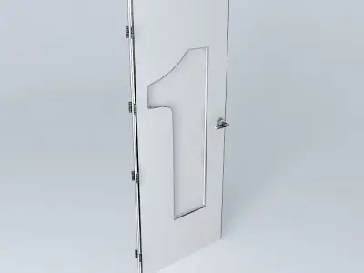 3D wording door  Free 3D model