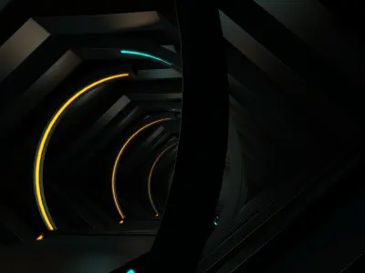 Sci Fi Tunnel 3D model