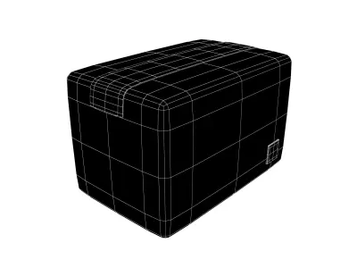 Delivery Box Icon v1 002 Low-poly 3D model