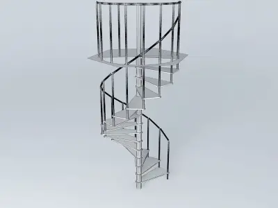 Spiral stair Free 3D model purchase