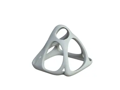 SciFi Cube Object No 58968 Low Poly Shape Low-poly 3D model