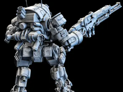 Titanfall Ogre 100mm 3D print model