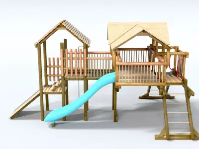 laos Kids Playground 3D model