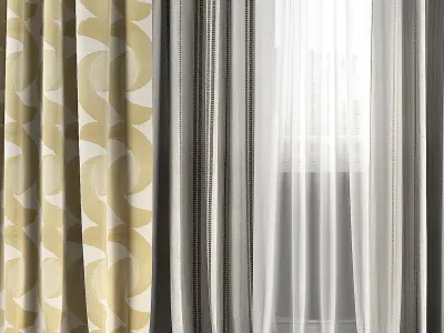 Curtain Set 125 3D model
