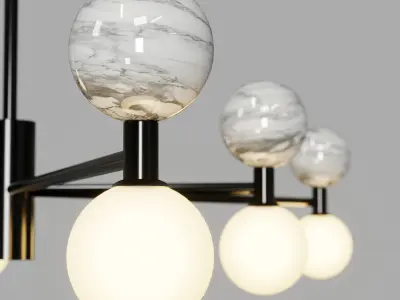 dalt aromas pendant light Low-poly 3D model