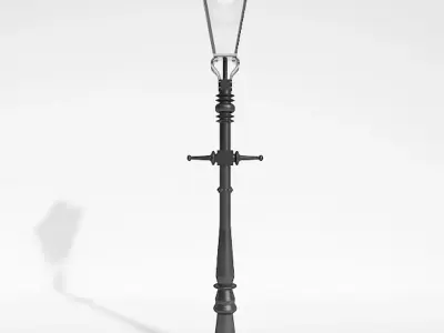Street Lamp Low-poly 3D model