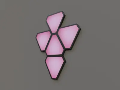 Awesome Rgb Led Wall Lamps Modern Wall Lamp Pack  Free low-poly 3D model