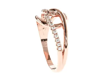 Luxury fancy ring 3D print model