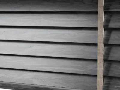 Wooden blinds Set 24 3D model