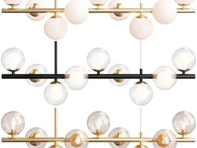 Cluster 9 Lamps 3D model