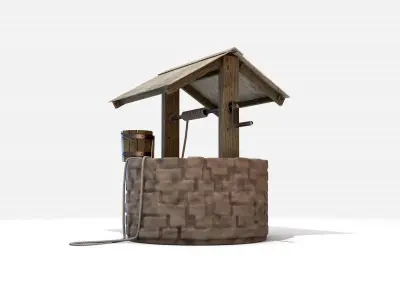 Water Wishing Well 3D model
