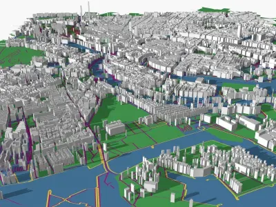 Copenhagen City 3D model