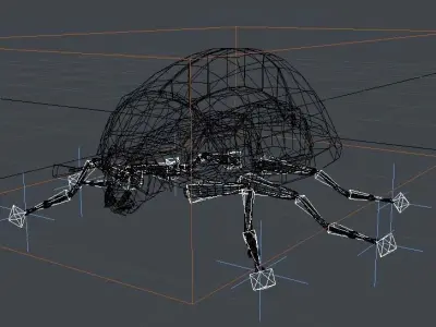 ladybug Low-poly 3D model