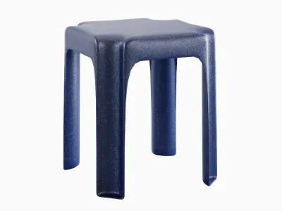 Stackable Plastic Chair B 01 3D model