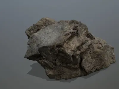 Rock  Gate Low-poly 3D model 5