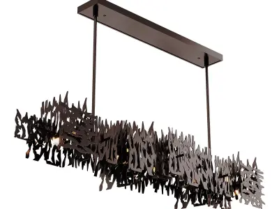 Brutus Linear Pendant Light 3D model