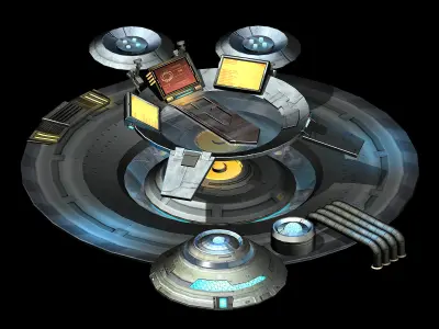 Space Ship - Ground Small Objects 03 3D model