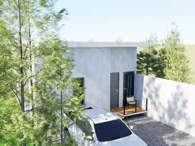 Culture Camp House Modern Tropical SketchUp Model  3D model