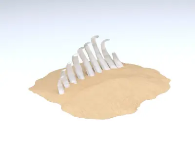 Jabbas Throne Room - Set 9a - Rancor Cave Attributes 1-6 scale Free 3D print model