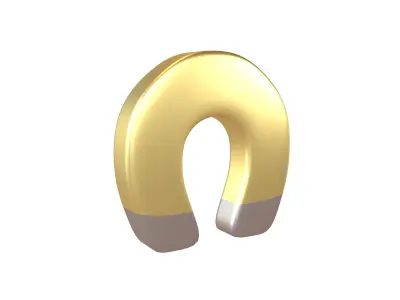 Magnet Emoji v1 005 Low-poly 3D model