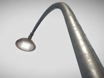 Street Light 15 version 13 6m with pole 1 Low-poly 3D model