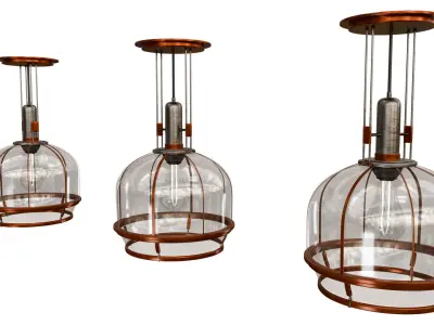 INDUSTRIAL LAMP 3D model 2