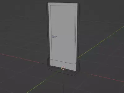 door house interior modern architectural Free low-poly 3D model
