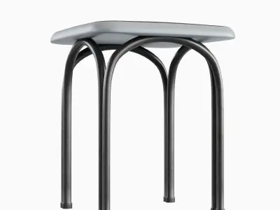 Steel Stool 06 3D model
