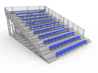 Collection Bleachers 7 3D Model Pack