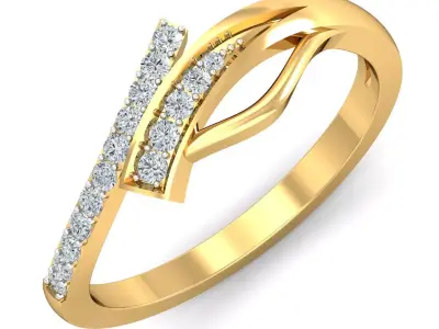 Buy Glitter Wave Ring Online 3D print model