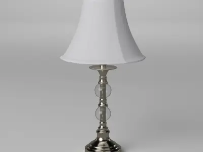 Brushed Metal Lamp 3D model