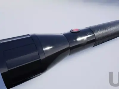 Flashlight Low-poly 3D model 16