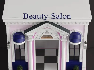 Children playhouse Beauty Salon for kids 3D model