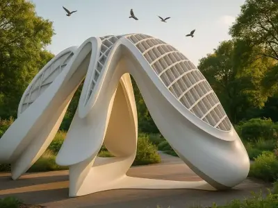 Parametric Pavilion Architecture 3D model