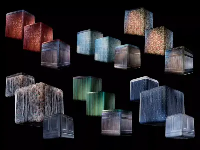 VintageWallpaperPack Low-poly 3D model