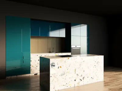 45-Kitchen9 glossy 4 3D model