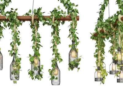 Rope Island Chandelier 3D model