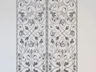 Decorative grille 3D model