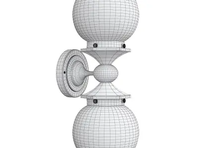  PITTOCK DOUBLE SCONCE Low-poly 3D model