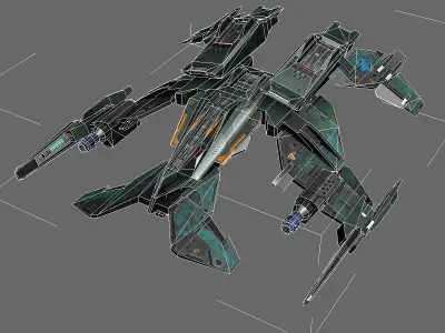 SF MAREK Fighter B2 Low-poly 3D model
