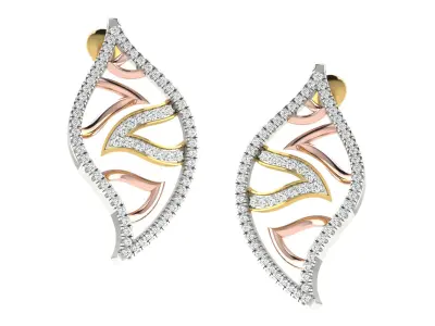 Women Pendant Earring Sets 3dm STL OBJ FBX Renders Details 3D print model 9