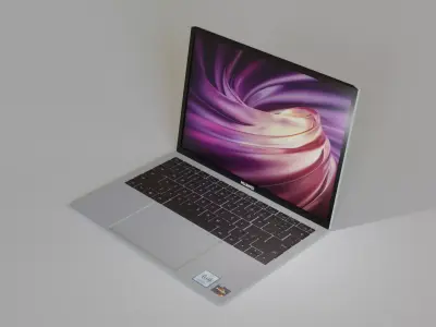 Huawei Matebook D14 Laptop Free low-poly 3D model