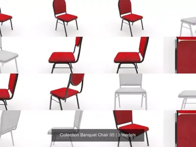 Collection Banquet Chair 05 3D Model Pack