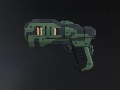 SCI FI GUN Low-poly 3D model