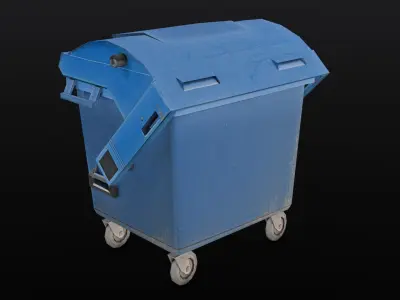 Garbage Container low poly Low-poly 3D model