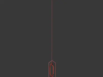 Four Hanging Light Set 05 3D model