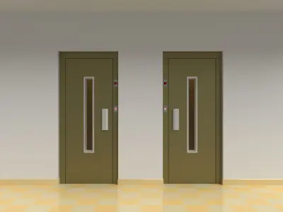 European vintage elevator 3D model