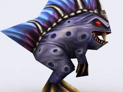 3DRT - Warbeast Monster - Murkl Low-poly 3D model